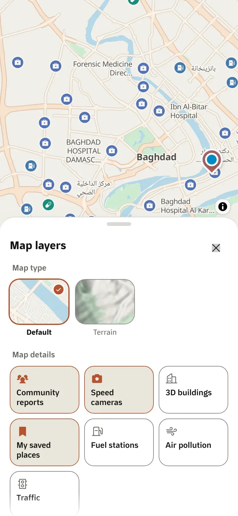 Map layers